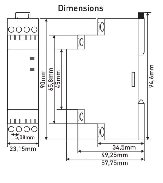 ban ve kich thuoc relay trung gian P1-PAP