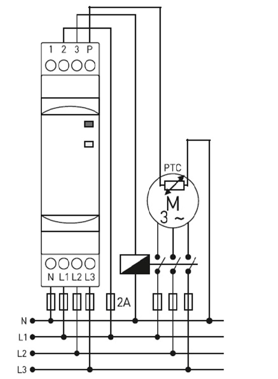 Sơ đồ đấu dây timer VIGER P1-PAP